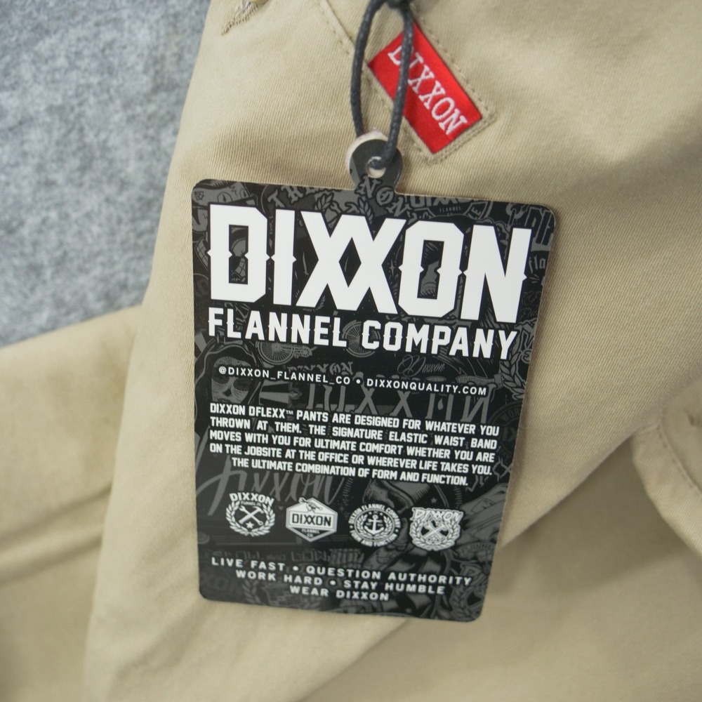 Dixxon Flannel Company Pants Mens 48 Beige D-Flexx Khaki Chinos Stretch New - Picture 6 of 12